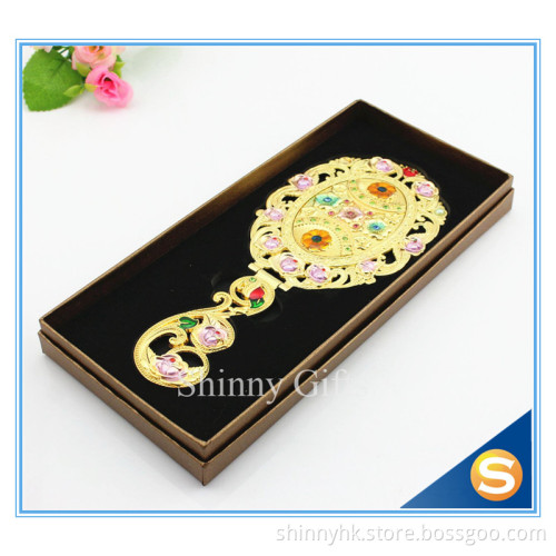 Fashion luxury vintage flower makeup mirror vanity mirror magic mirror handle mirror